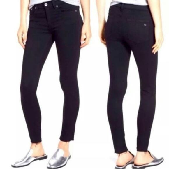 Rag & Bone Black Ankle Skinny Jeans Size 29 - Picture 1 of 6
